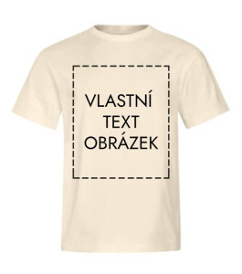 Unisex tričko s vlastním potiskem Malfini Vibe mandlová 2XL